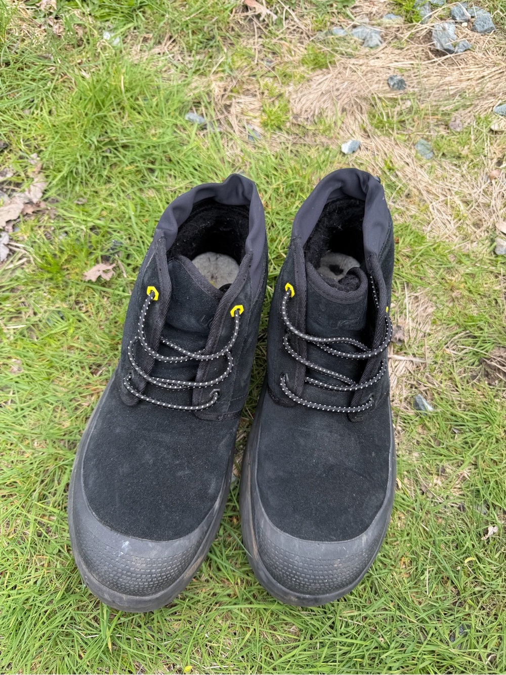 UGG Men's Black Suede Lace-Up Ankle Boots